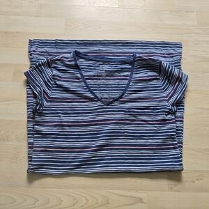 Gap Easy Tee Let Shirt Confo Striped Dress Size Medium